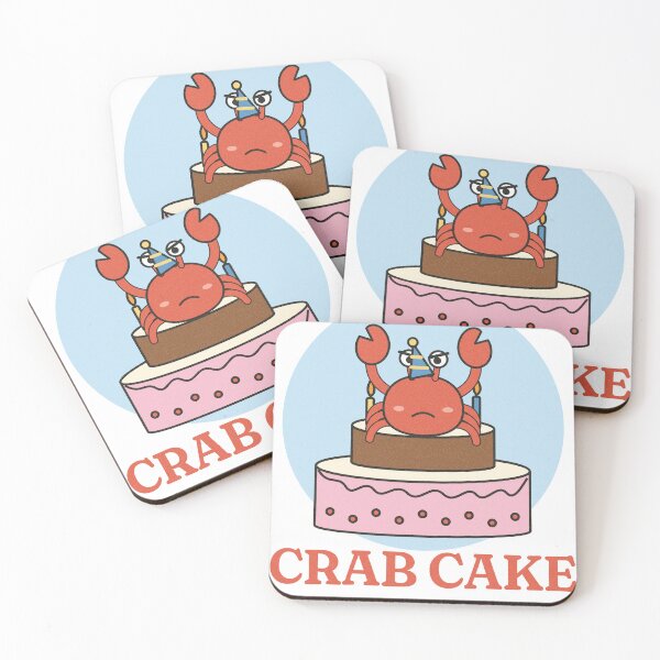Item preview, Crab Cake Grumpy Crab Birthday Cake Pun designed and sold by somebasic.