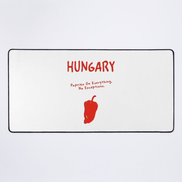 Artikelvorschau, Ungarn – „Paprika auf alles, ohne Ausnahme“ – Lustiger Spruch zum Ausdrucken entworfen und verkauft von MarkedArtPrints.