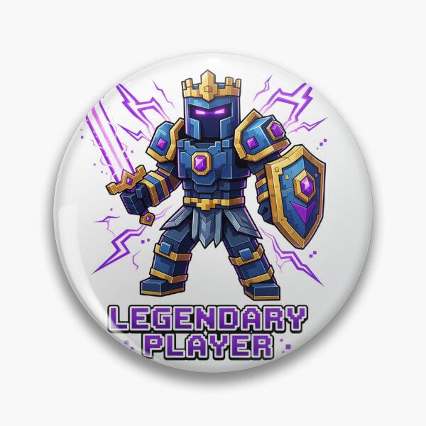 Item preview, Legendary Player – Blocky Gamer Warrior Gaming Design designed and sold by DVerse Studio.
