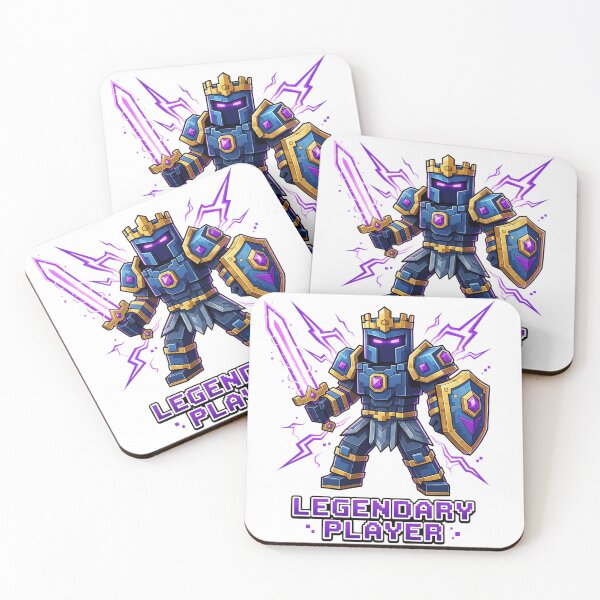 Item preview, Legendary Player – Blocky Gamer Warrior Gaming Design designed and sold by DVerse Studio.