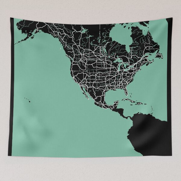Item preview, North America Map (United States, Canada, Mexico) designed and sold by MapsByLeo.