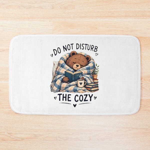 Item preview, Do Not Disturb The Cozy Reading Bear Blanket Coffee designed and sold by Pyt27.
