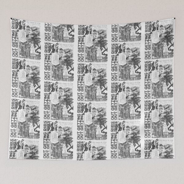 Item preview, Getting Ribs Krule Poster - White And Black Version designed and sold by leandiajam.