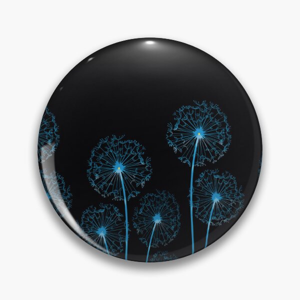 Item preview, Blue dandelion  designed and sold by Yamy Morrell Art and Design.