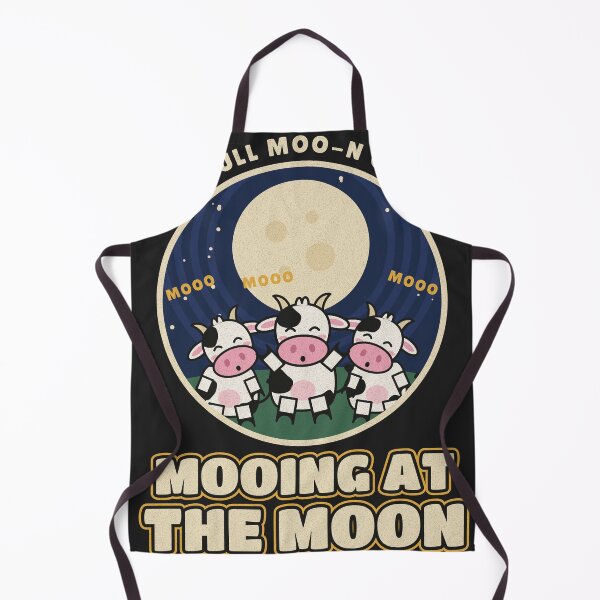 Artikelvorschau, Mooing at the Moon Funny Three Cows Night entworfen und verkauft von somebasic.