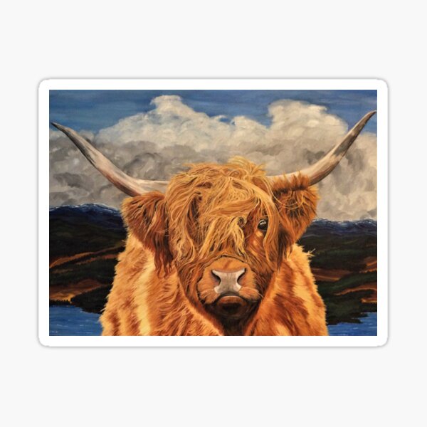 Highland Cow Sticker