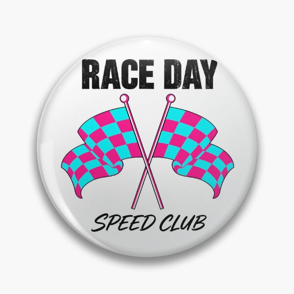 Item preview, Race Day Speed Club Crossed Flags Retro Speedway designed and sold by littleamelin.