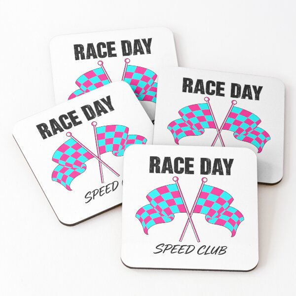 Item preview, Race Day Speed Club Crossed Flags Retro Speedway designed and sold by littleamelin.