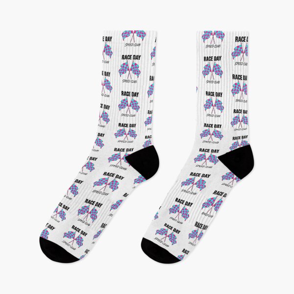 Item preview, Race Day Speed Club Crossed Flags Retro Speedway designed and sold by littleamelin.