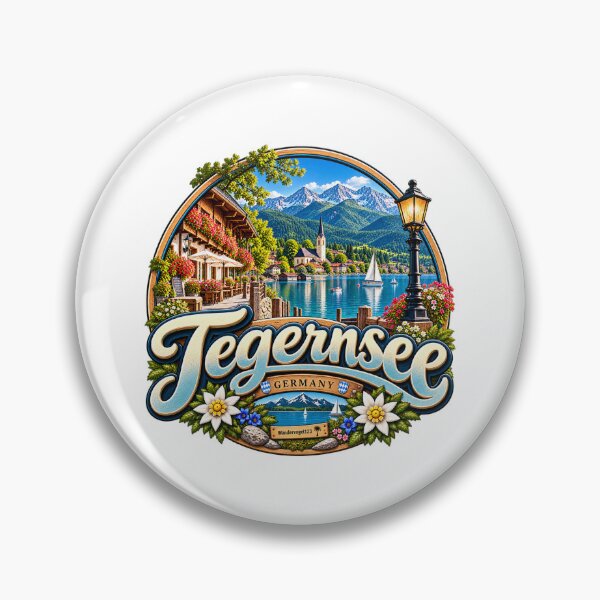 Item preview, Tegernsee Bavaria – Alpine Lake & Vacation Vintage Travel Design designed and sold by Wandervogel123.