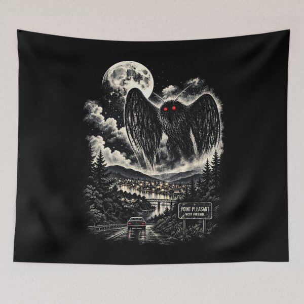 Item preview, Mothman Vintage Funny Cryptid Meme  designed and sold by NormamArtworks.