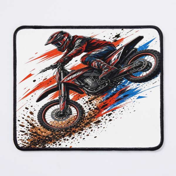 Artikelvorschau, Dynamic Motocross Dirt Bike Rider Speed Splash T-Shirt entworfen und verkauft von Sushikidsntoddlers.