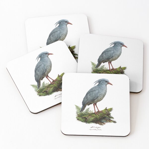 Item preview, Kagu in Mountain Forest Bird Illustration designed and sold by Takeda-art.