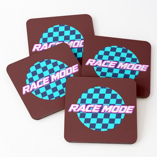 Item preview, Race Mode Activated Neon Checkered Badge Motorsport designed and sold by littleamelin.