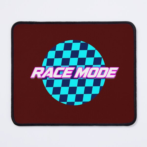 Item preview, Race Mode Activated Neon Checkered Badge Motorsport designed and sold by littleamelin.