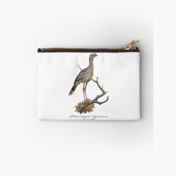 Item preview, Red-legged Seriema on Dried Branch Bird Illustration designed and sold by Takeda-art.