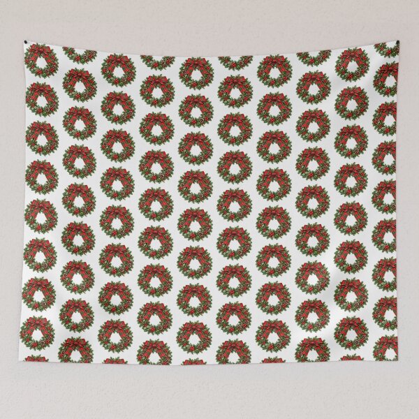 Item preview, Traditional Tartan Bow Christmas Wreath designed and sold by astersgraphics.