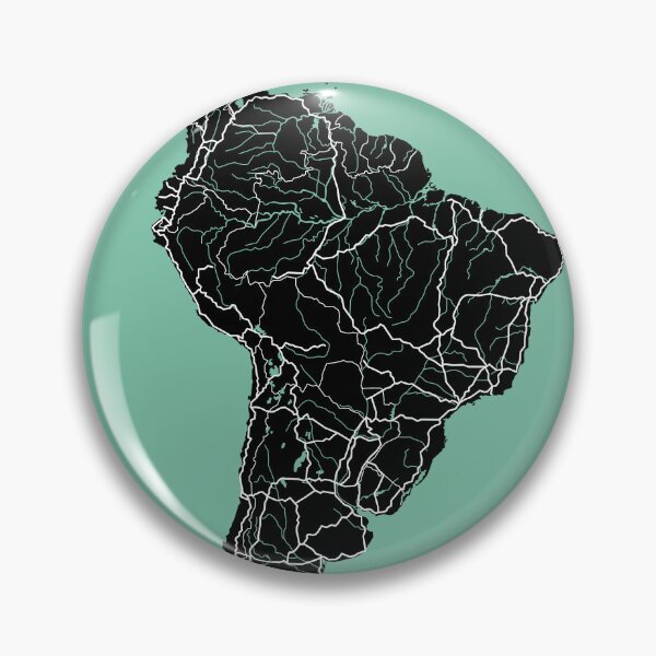 Item preview, South America Map designed and sold by MapsByLeo.