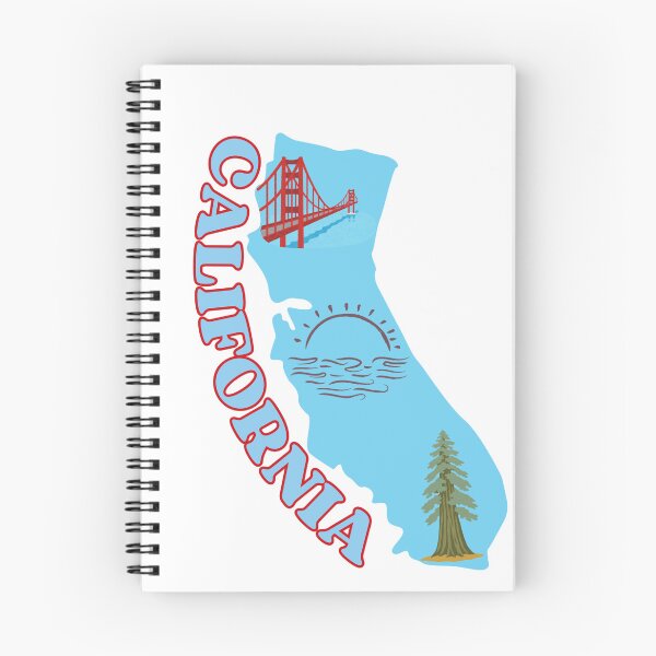 Aperçu de l'œuvre Carte de la Californie | Contour de l'État de Californie | Illustration de carte des États-Unis créée et vendue par 22k Lab Studio.