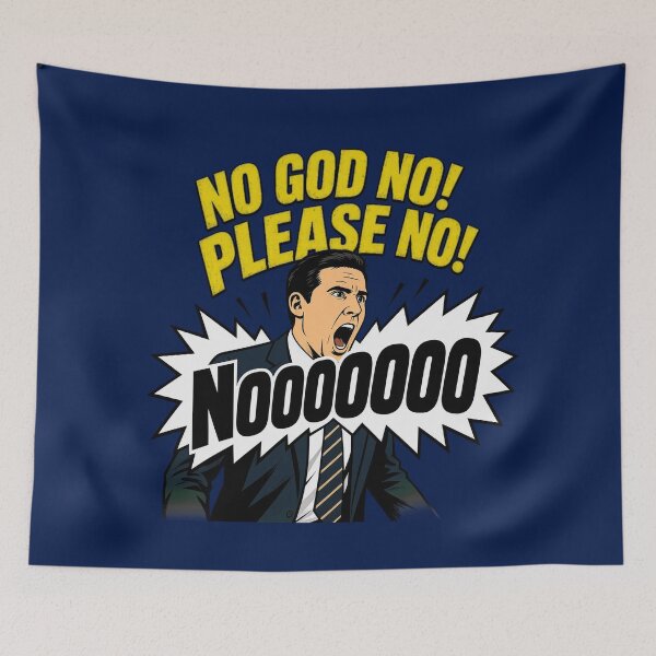 Item preview, No God Please No Funny Sarcastic Workplace Sitcom Meme designed and sold by littleamelin.