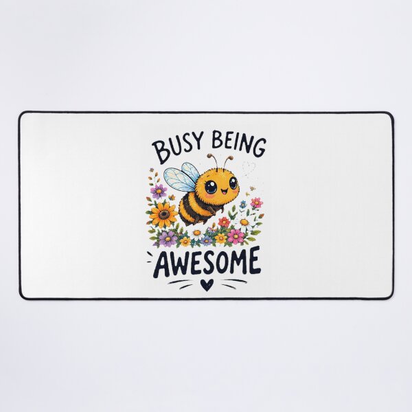 Item preview, Busy Being Awesome Cute Honey Bee Wildflowers designed and sold by Pyt27.