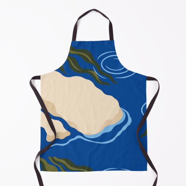 Item preview, Tide Pool – Coastal Blue Bath Mat designed and sold by astersgraphics.