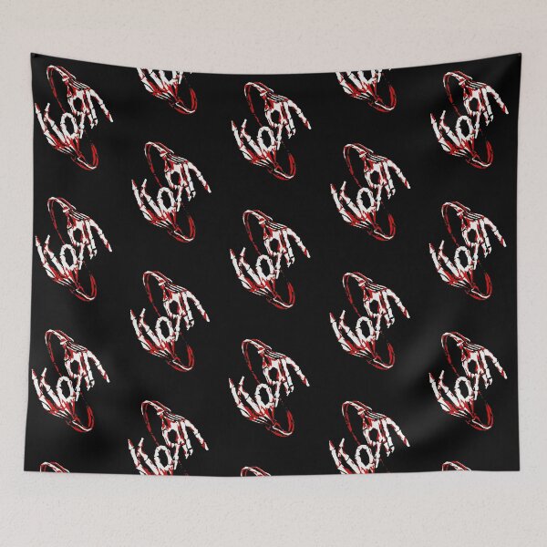 Item preview, Korn Skeleton Hand Nu Metal Logo designed and sold by Bohepa.