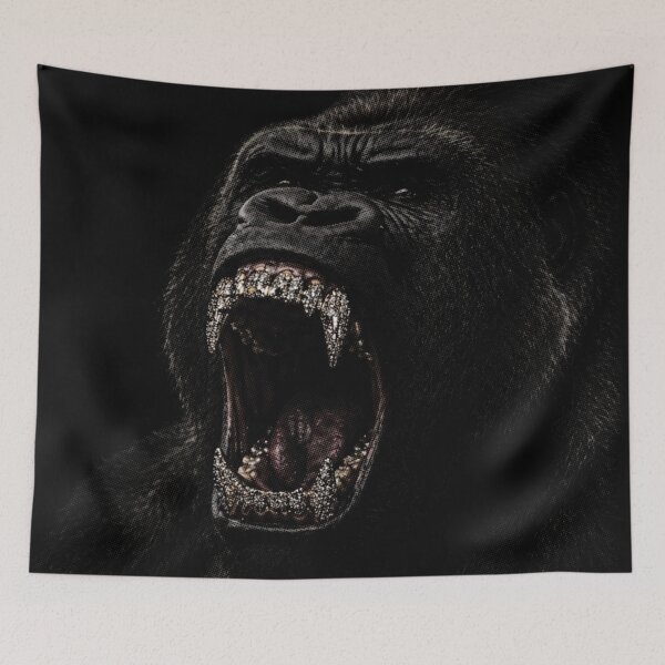 Item preview, Wild Gorilla with Grillz designed and sold by NF Designs Studio DTF.