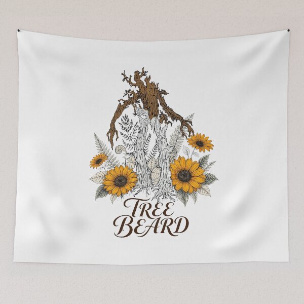 Item preview, Ancient Forest Guardian Tree Shepherd Sunflowers Fantasy designed and sold by littleamelin.