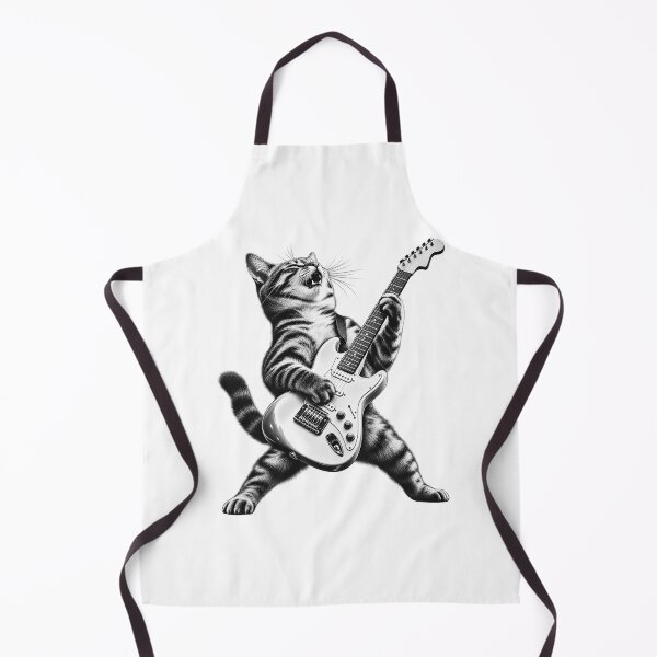 Item preview, Rock Cat Playing Guitar - Funny Guitar Cat personalized gift designed and sold by Samanthzx.