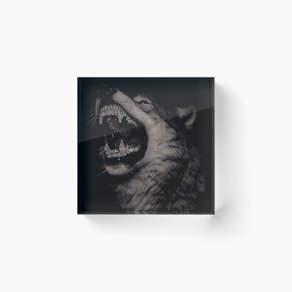 Item preview, Wild Wolf with Grillz designed and sold by NF Designs Studio DTF.