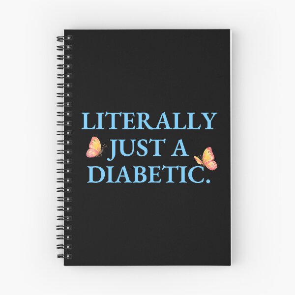 Item preview, Literally Just A Diabetic Blue Font Butterfly T1D Meme designed and sold by kristy1003.