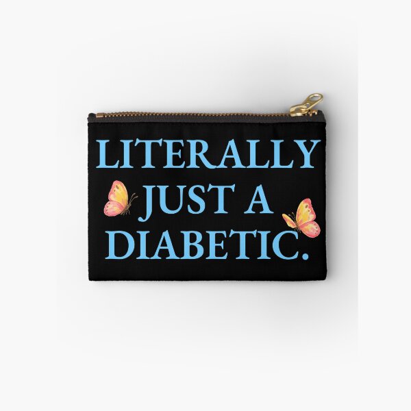 Item preview, Literally Just A Diabetic Blue Font Butterfly T1D Meme designed and sold by kristy1003.