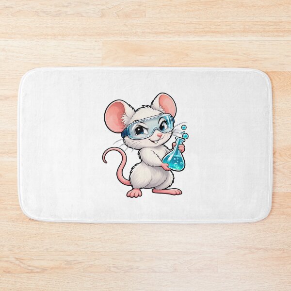 Item preview, Cute Lab Rat Scientist Mouse with Safety Goggles designed and sold by astersgraphics.