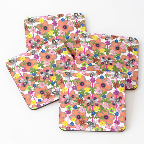 Item preview, Bees and Flowers in the Garden designed and sold by kel72.