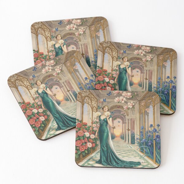 Item preview, George Barbier Inspired Butterfly Pavilion Art Deco designed and sold by Tamas Das.