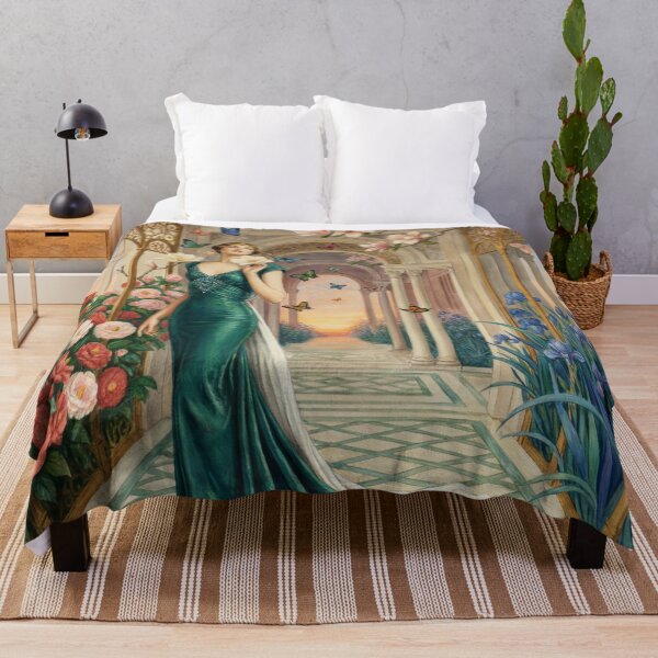 Item preview, George Barbier Inspired Butterfly Pavilion Art Deco designed and sold by Tamas Das.
