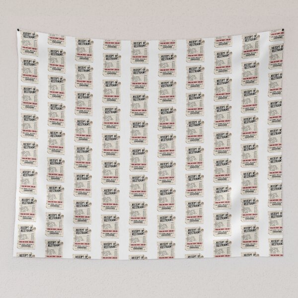 Item preview, Receipt of Restraint Funny Budgeting and No Spend Sticker designed and sold by astersgraphics.