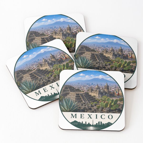 Item preview, Mexico Pyramid Skyline t-shirt designed and sold by Beyond Destinations.