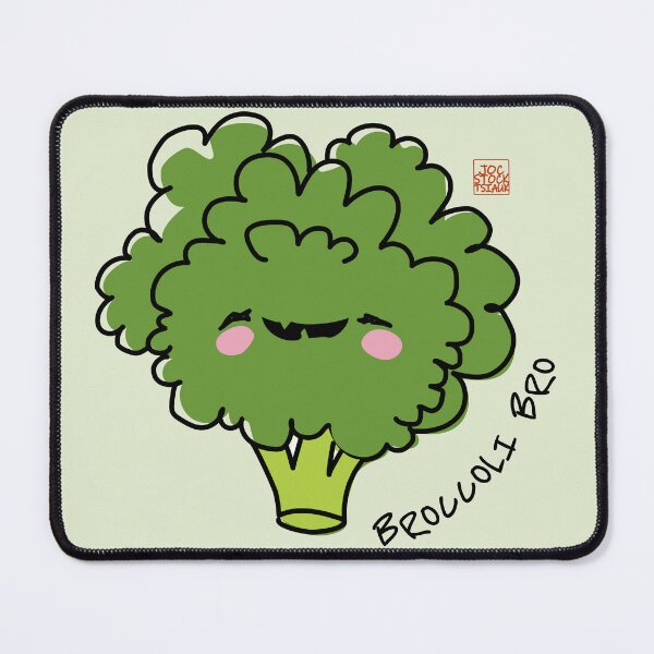 Item preview, Broccoli Bro Cute Kawaii Funny Vegetable Pun designed and sold by JOCSTOCK.