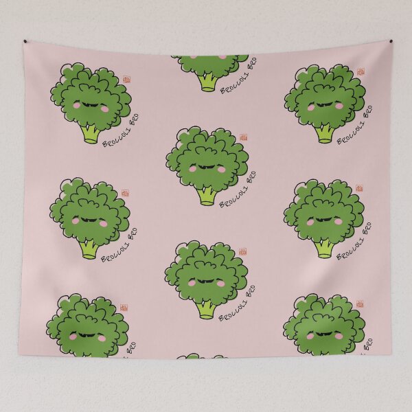 Aperçu de l'œuvre Brocoli Bro Mignon Kawaii Drôle Jeu de mots sur les légumes créée et vendue par JOCSTOCK.