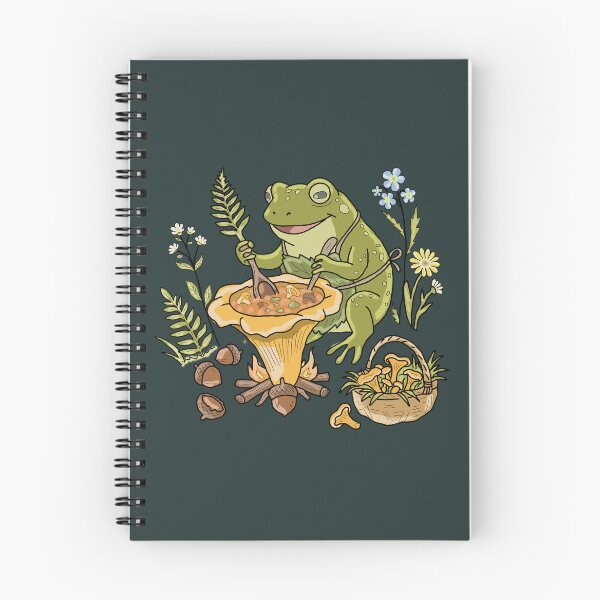 Item preview, Frog Cooking Mushroom Soup Cottagecore Aesthetic designed and sold by LeshanArt.