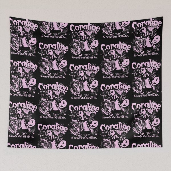 Item preview, Coraline Be Careful What You Wish For Gothic Poster designed and sold by Bohepa.