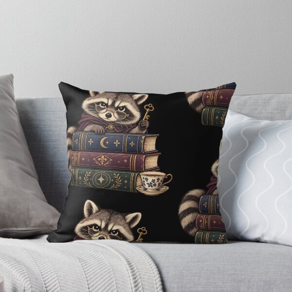 Item preview, Night Librarian Raccoon with Midnight Books designed and sold by InkcredibleNG.