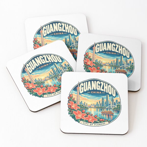 Item preview, Guangzhou China – Vibrant Skyline and Pearl River Cityscape designed and sold by CosmicAnomaly.
