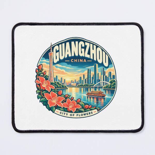 Item preview, Guangzhou China – Vibrant Skyline and Pearl River Cityscape designed and sold by CosmicAnomaly.