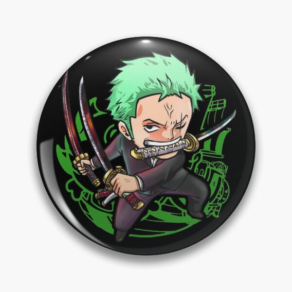 Item preview, Roronoa Zoro Three Sword Style Chibi designed and sold by Bohepa.