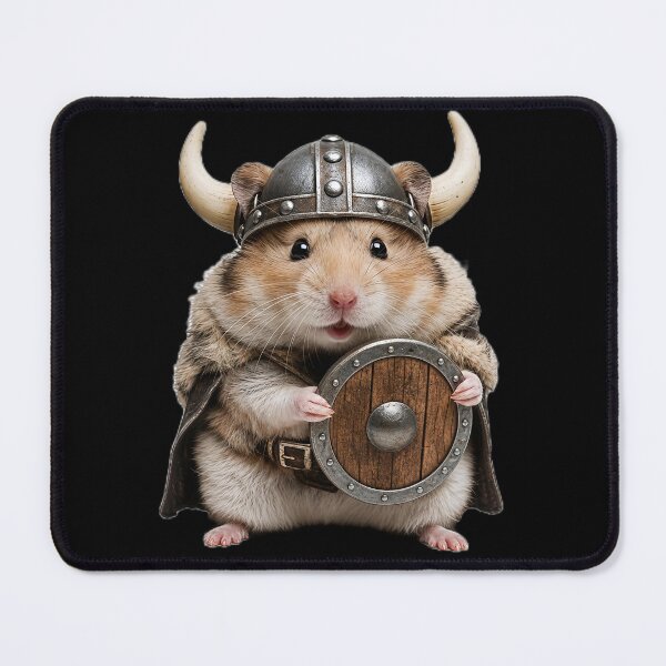 Item preview, Tiny Viking Hamster Cute Warrior Funny designed and sold by ValhallaHub.