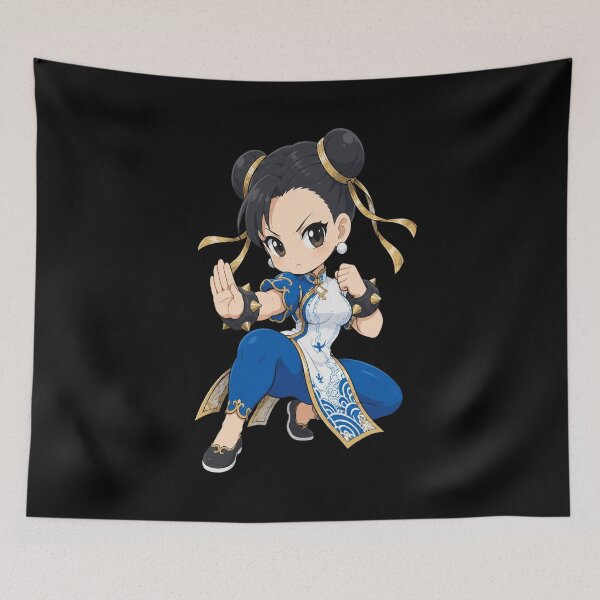 Item preview, Chibi Chun-Li Street Fighter designed and sold by AllbrightBond.