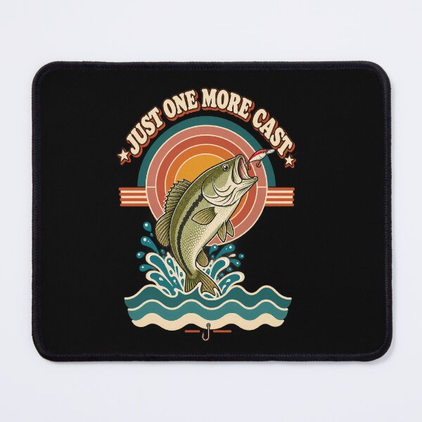 Item preview, Just One More Cast Retro Bass Fishing Shirt designed and sold by JIMBOEE.